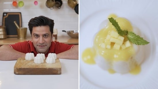 Chef Kunal Kapur shares eggless, no-bake mango almond pudding recipe: See step-by-step preparation Chef Kunal Kapur shares eggless, no-bake mango almond pudding recipe: See step-by-step preparation