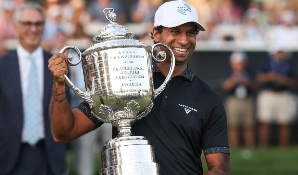 F1 Driver बनने का था सपना, अब Golf की दुनिया में छाए Aaron Rai, जीती PGA Championship ट्रॉफी