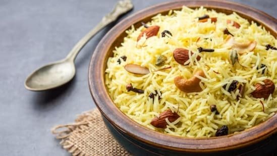 Fresh Mango Pulao With Nuts And Saffron Makes A Perfect Sweet Rice Dish For Summer Meals Fresh Mango Pulao With Nuts And Saffron Makes A Perfect Sweet Rice Dish For Summer Meals