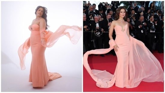 Sakshi Sindwani replicates Alia Bhatt’s Cannes look amid ‘brutal’ online scrutiny: ‘I’m being called ugly a lot’ Sakshi Sindwani replicates Alia Bhatt’s Cannes look amid ‘brutal’ online scrutiny: ‘I’m being called ugly a lot’