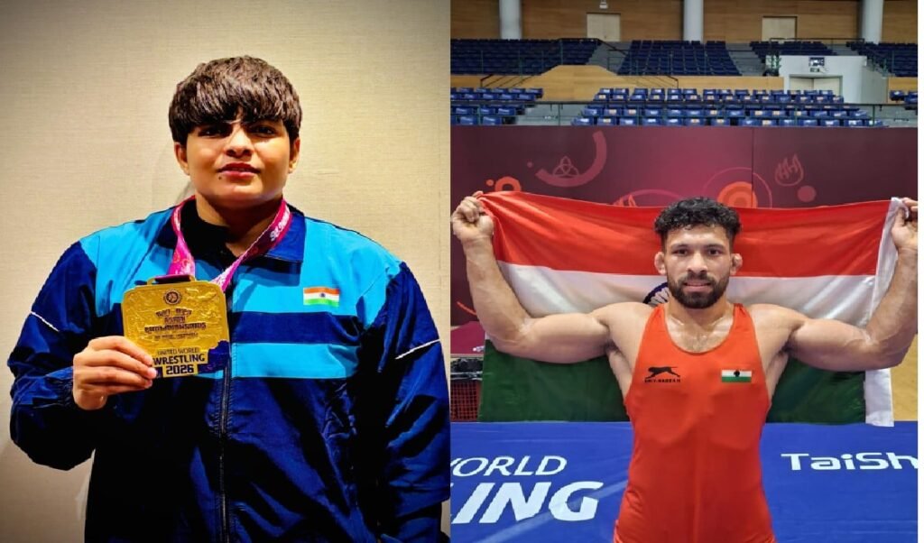 U-23 Asian Wrestling Championship 2026: Vietnam में भारतीय पहलवानों का जलवा, 3 Gold समेत 8 पदकों पर किया कब्जा U-23 Asian Wrestling Championship 2026: Vietnam में भारतीय पहलवानों का जलवा, 3 Gold समेत 8 पदकों पर किया कब्जा