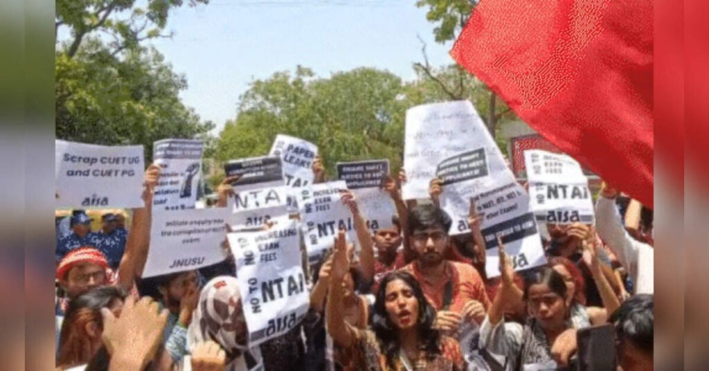 Widespread Protests Erupt Over NEET-UG 2026 Paper Leak Controversy, ETHealthworld Widespread Protests Erupt Over NEET-UG 2026 Paper Leak Controversy, ETHealthworld