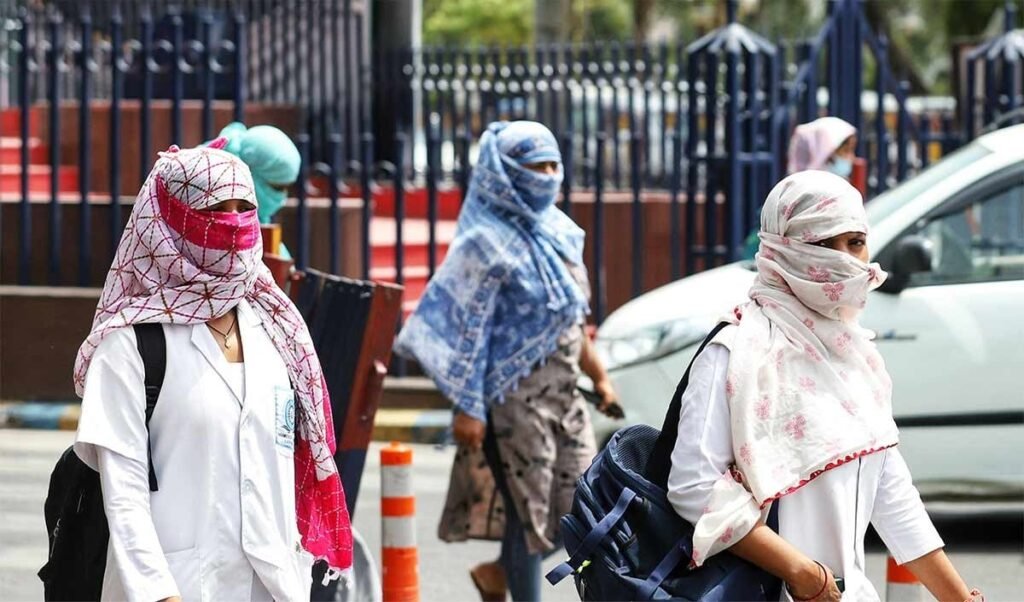 india in the grip of a heatwave scorching earth suffering life