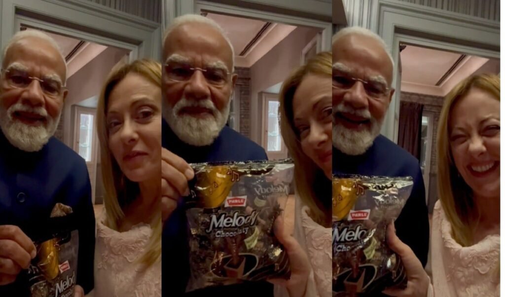 pm modi gifted melody a toffee melony said thank you
