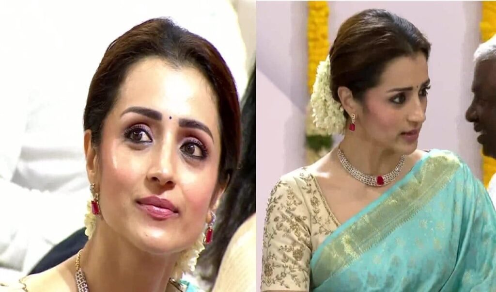 trisha emotional at actor vijays cm oath ceremony trisha emotional at actor vijays cm oath ceremony