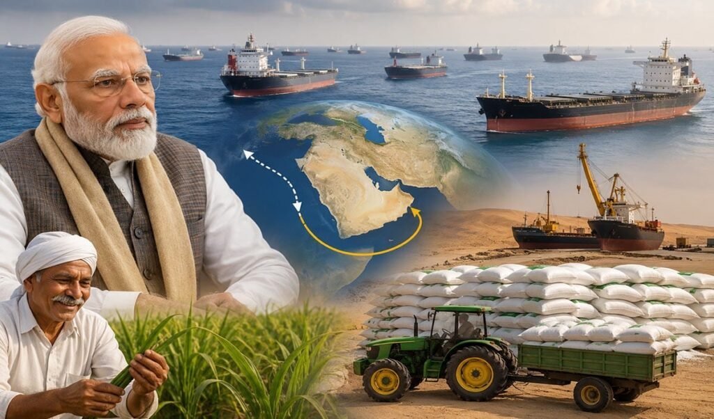 किसानों के लिए कुछ भी कर जाते हैं PM Modi, समुद्र में अटके खाद के 17 जहाज, अब Fertiliser को हजारों किलोमीटर घुमाकर Saudi Arabia के रास्ते लाने की तैयारी