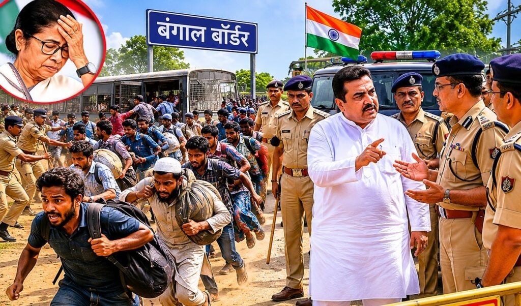 बोरिया बिस्तर लेकर भाग रहे घुसपैठिये बता रहे TMC का सच! कई लोगों के पास मिले Voter, PAN और AADHAR Card बोरिया बिस्तर लेकर भाग रहे घुसपैठिये बता रहे TMC का सच! कई लोगों के पास मिले Voter, PAN और AADHAR Card