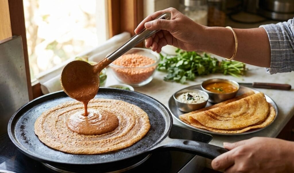 10 मिनट में चाहिए High Protein नाश्ता? बिना दाल भिगोए ऐसे बनाएं क्रिस्पी मसूर डोसा, देखें Recipe 10 मिनट में चाहिए High Protein नाश्ता? बिना दाल भिगोए ऐसे बनाएं क्रिस्पी मसूर डोसा, देखें Recipe