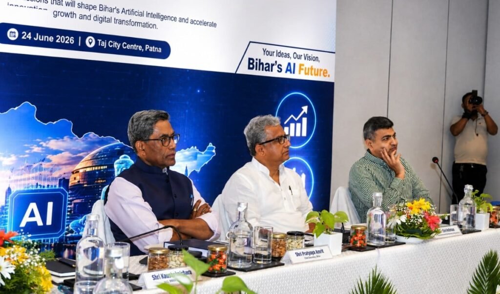 Bihar AI Policy से Migration नहीं, Innovation Hub बनेगा राज्य, मंत्री नीतीश मिश्रा का बयान Bihar AI Policy से Migration नहीं, Innovation Hub बनेगा राज्य, मंत्री नीतीश मिश्रा का बयान