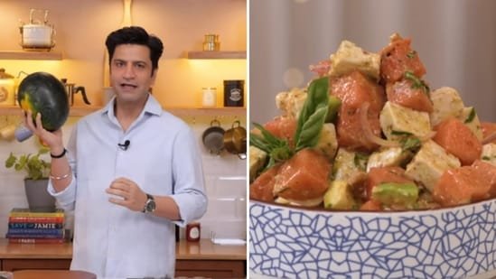 Chef Kunal Kapur shares quick and easy watermelon and avocado salad recipe: See step-by-step preparation Chef Kunal Kapur shares quick and easy watermelon and avocado salad recipe: See step-by-step preparation
