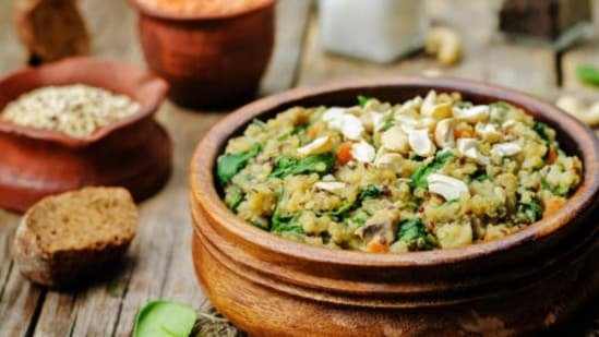 Healthy Masoor Dal Khichdi Combining Lentils Soya And Leafy Greens For Balanced Nutrition Healthy Masoor Dal Khichdi Combining Lentils Soya And Leafy Greens For Balanced Nutrition