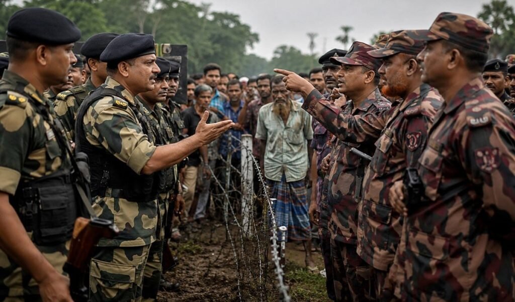 India Bangladesh Border पर BSF और BGB के बीच तीखी बहस, बांग्लादेश को आखिरकार वापस लेना पड़ा घुसपैठिया India Bangladesh Border पर BSF और BGB के बीच तीखी बहस, बांग्लादेश को आखिरकार वापस लेना पड़ा घुसपैठिया