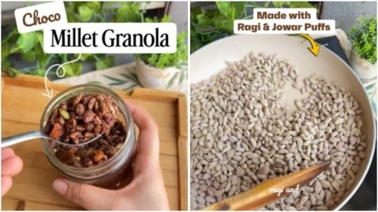 Jowar and ragi chocolate granola: 15 minute homemade granola recipe to add more millets in your diet Jowar and ragi chocolate granola: 15 minute homemade granola recipe to add more millets in your diet