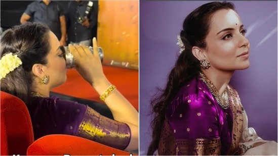 Kangana Ranaut drinks water from silver glass for ‘pitta balance,’ nutritionist explains if the practice really works Kangana Ranaut drinks water from silver glass for ‘pitta balance,’ nutritionist explains if the practice really works