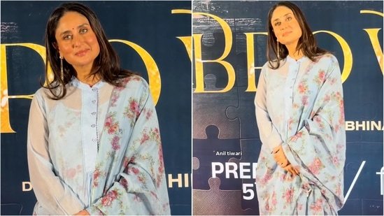 Kareena Kapoor proves a simple floral kurta and statement earrings are all you need for perfect summer style statement Kareena Kapoor proves a simple floral kurta and statement earrings are all you need for perfect summer style statement