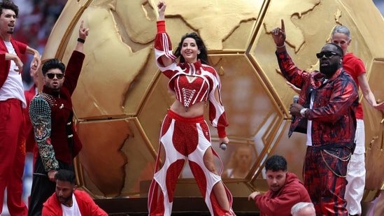 Nora Fatehi’s FIFA 2026 red look was made from ‘5 T-shirts, a jacket and pants’, reveals designer Vaishnavi Bala Nora Fatehi’s FIFA 2026 red look was made from ‘5 T-shirts, a jacket and pants’, reveals designer Vaishnavi Bala