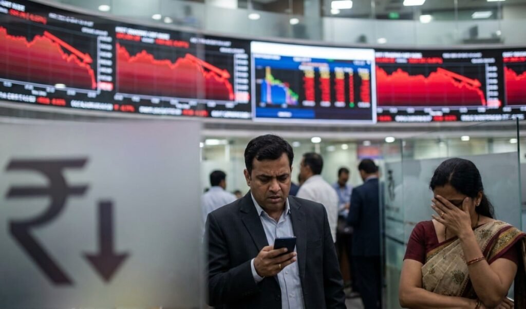 Rupee vs Dollar: रुपया 11 पैसे टूटकर 94.74 के स्तर पर, Sensex भी 893 अंक लुढ़का Rupee vs Dollar: रुपया 11 पैसे टूटकर 94.74 के स्तर पर, Sensex भी 893 अंक लुढ़का