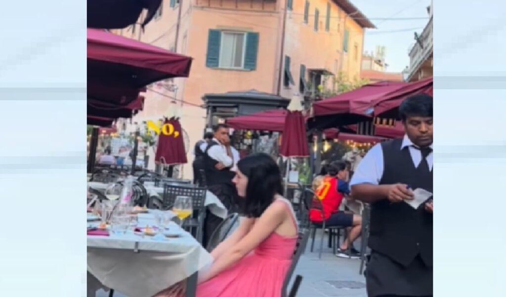 an indian influencer in italy made a bangladeshi waiter an indian influencer in italy made a bangladeshi waiter