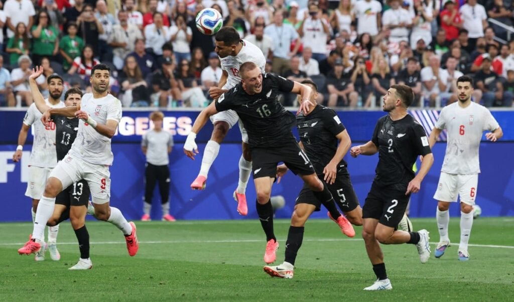 fifa world cup iran played out a thrilling 2 2 draw against new zealand after falling behind twice