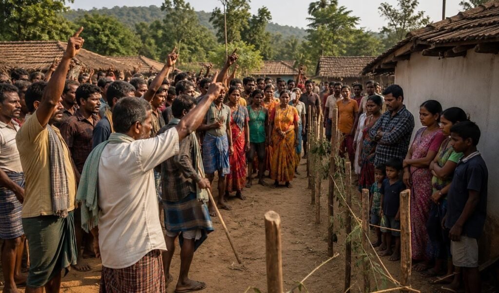 ईसाई धर्मांतरण पर भड़क गये Bastar के ग्रामीण, Narayanpur Village में जबरदस्त हंगामा, Christian बने 26 परिवारों का गाँव वालों ने किया बहिष्कार
