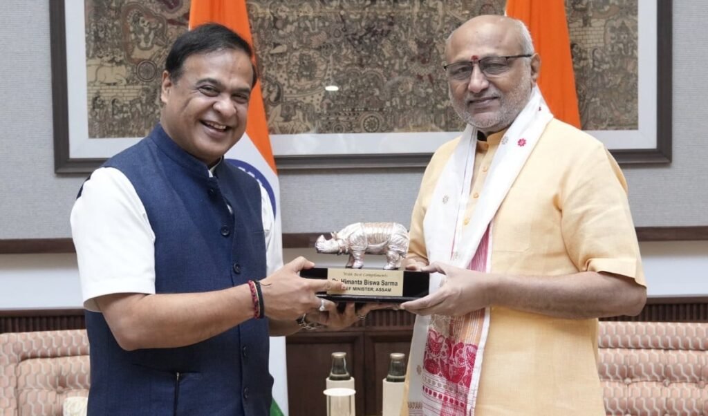 उपराष्ट्रपति C. P. Radhakrishnan से मिले Assam के CM Himanta, विकास के मुद्दों पर हुई चर्चा