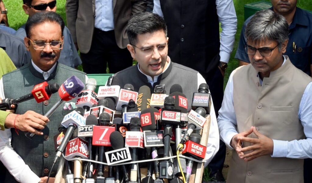 ‘फ़र्ज़ी’ Forensic Report पर Raghav Chadha का वार, बोले-  Bhagwant Mann दें CM पद से इस्तीफ़ा