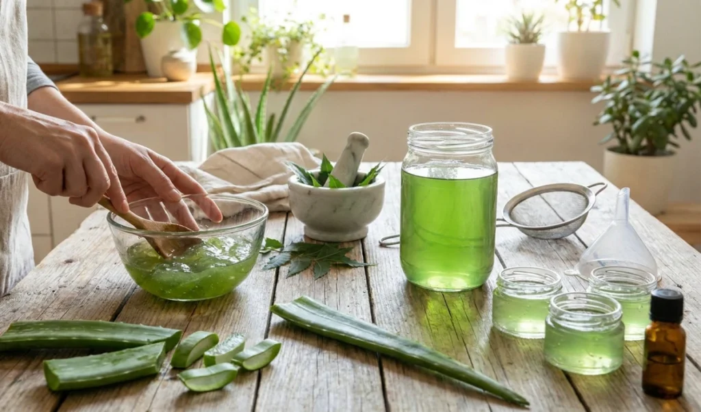 Chemical-free Skincare: घर पर बनाएं नीम-एलोवेरा जेल, Monsoon के स्किन इन्फेक्शन और Pimples से मिलेगा छुटकारा Chemical-free Skincare: घर पर बनाएं नीम-एलोवेरा जेल, Monsoon के स्किन इन्फेक्शन और Pimples से मिलेगा छुटकारा