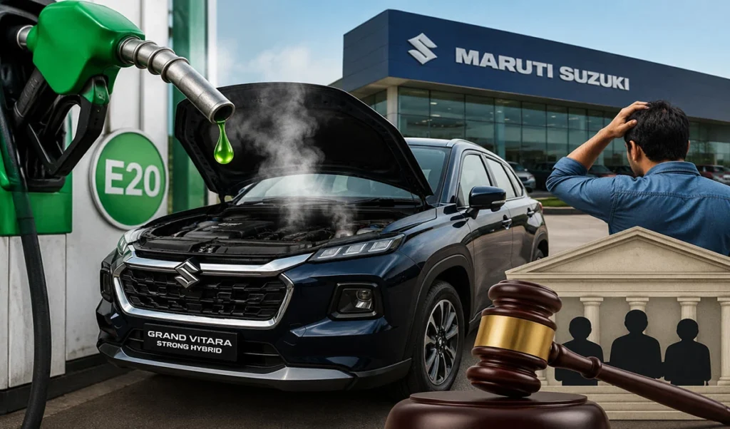 E20 Fuel से Maruti Suzuki की Grand Vitara Strong Hybrid हो गयी खराब, मारुति और डीलर के खिलाफ उपभोक्ता आयोग ने अपनाया सख्त रुख E20 Fuel से Maruti Suzuki की Grand Vitara Strong Hybrid हो गयी खराब, मारुति और डीलर के खिलाफ उपभोक्ता आयोग ने अपनाया सख्त रुख