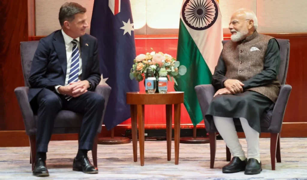 India-Australia Relations | प्रधानमंत्री मोदी ने ऑस्ट्रेलिया के विपक्ष के नेता से मुलाकात की, द्विपक्षीय संबंधों पर चर्चा की India-Australia Relations | प्रधानमंत्री मोदी ने ऑस्ट्रेलिया के विपक्ष के नेता से मुलाकात की, द्विपक्षीय संबंधों पर चर्चा की