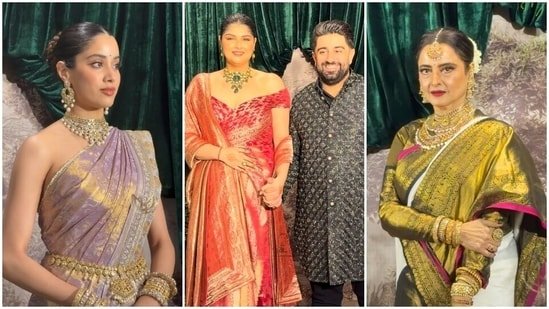 Inside Anshula Kapoor reception: What bride wore? Rekha to Janhvi Kapoor, stars who were the best-dressed guests Inside Anshula Kapoor reception: What bride wore? Rekha to Janhvi Kapoor, stars who were the best-dressed guests