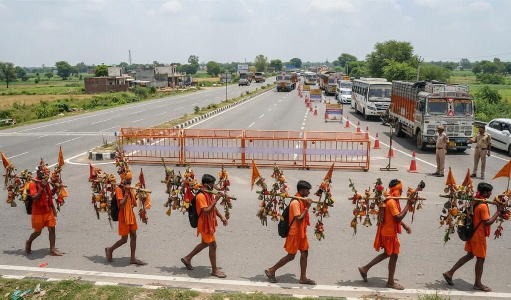 Kanwar Yatra को लेकर 4 अगस्त से Delhi-Haridwar Highway पर वाहनों की आवाजाही बंद रहेगी Kanwar Yatra को लेकर 4 अगस्त से Delhi-Haridwar Highway पर वाहनों की आवाजाही बंद रहेगी