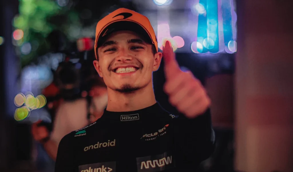 Lando Norris की मुश्किलें बढ़ीं, Belgian Grand Prix में इंजन सुधार के चक्कर में मिली 10-place Grid Penalty की मार Lando Norris की मुश्किलें बढ़ीं, Belgian Grand Prix में इंजन सुधार के चक्कर में मिली 10-place Grid Penalty की मार