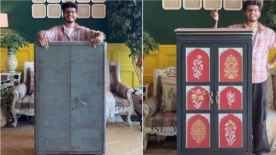 Man transforms his father’s 40-year-old metal almirah into designer masterpiece; internet says ‘creativity at its peak’ Man transforms his father’s 40-year-old metal almirah into designer masterpiece; internet says ‘creativity at its peak’