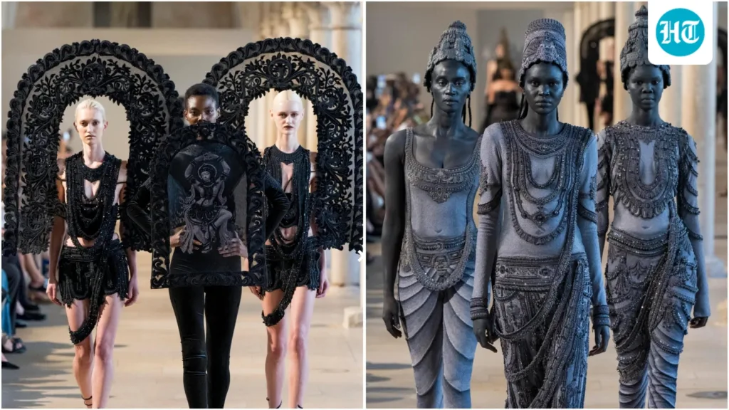 Rahul Mishra’s ‘Devi’ collection blurs the line between fashion, sculpture and mythology at Paris Haute Couture Week