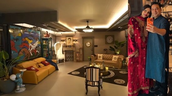 Step inside Ahmed Khan’s elegant abode with Versace-inspired interiors, Husain paintings, and a grand living room Step inside Ahmed Khan’s elegant abode with Versace-inspired interiors, Husain paintings, and a grand living room