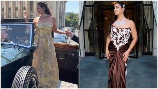 Sudha Reddy makes dramatic entry at Elie Saab couture show in vintage car, changes into draped gown for Manish Malhotra Sudha Reddy makes dramatic entry at Elie Saab couture show in vintage car, changes into draped gown for Manish Malhotra