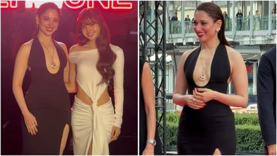 Tamannaah Bhatia poses with BLACKPINK’s Lisa in a stunning black cut-out bodycon gown at Shiseido’s Bangkok event Tamannaah Bhatia poses with BLACKPINK’s Lisa in a stunning black cut-out bodycon gown at Shiseido’s Bangkok event