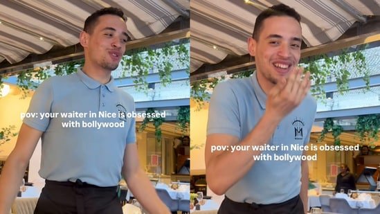 ‘Your waiter in Nice is obsessed with Bollywood’: French waiter’s song delights Indian tourists ‘Your waiter in Nice is obsessed with Bollywood’: French waiter’s song delights Indian tourists