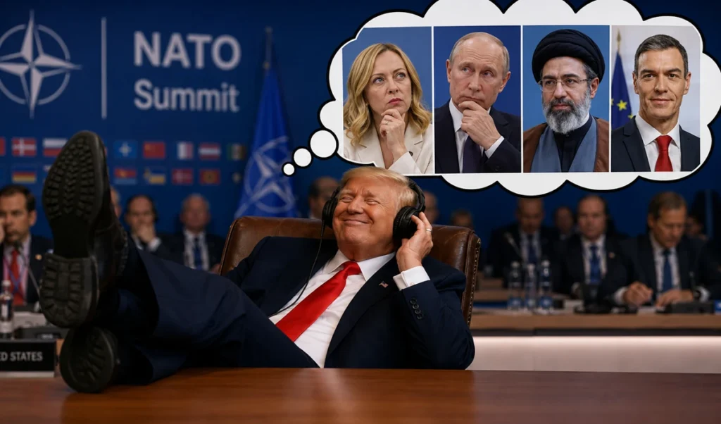 iran ailing spain write off suddenu turn on italy what kind of mood gripped trump at nato summit