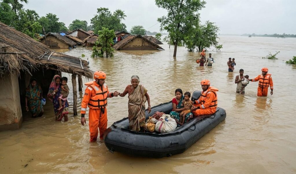 ओडिशा में बाढ़ की स्थिति गंभीर, महानदी का जलस्तर बढ़ने से निचले इलाकों में बढ़ा खतरा