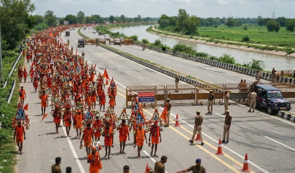 कांवड़ यात्रा: मुजफ्फरनगर में दिल्ली-हरिद्वार हाईवे पर चार अगस्त से वाहनों के आवागमन पर पूरी तरह रोक