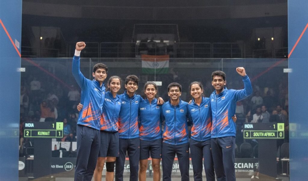 विश्व जूनियर स्क्वाश टीम चैंपियनशिप के क्वार्टर फाइनल में पहुंचीं भारतीय पुरुष और महिला टीमें