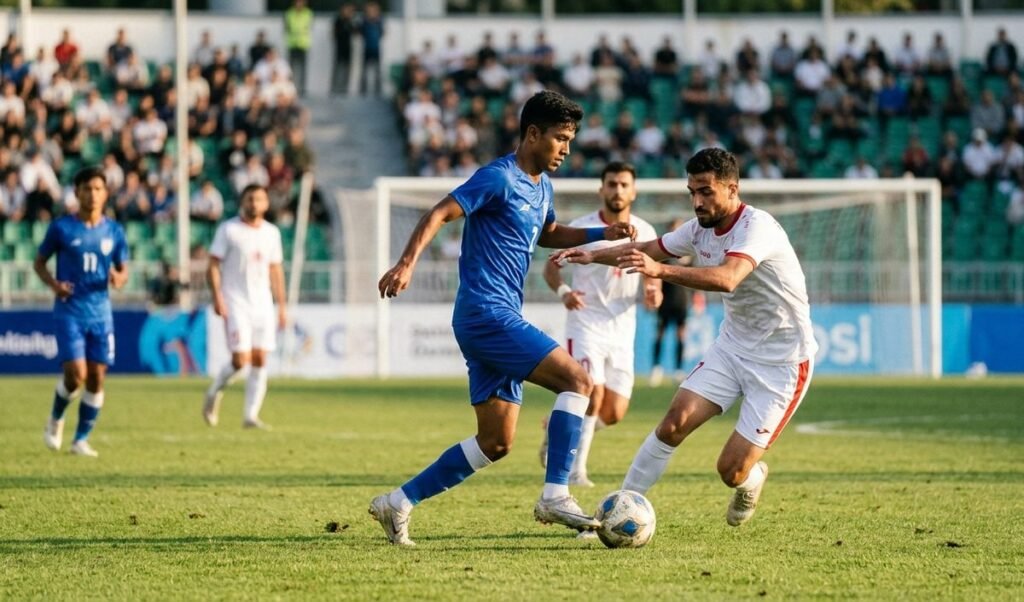 AFC Under-20 क्वालीफायर में मजबूत सीरिया के खिलाफ अपनी रणनीति पर पूरा ध्यान रखेगी भारतीय Football टीम AFC Under-20 क्वालीफायर में मजबूत सीरिया के खिलाफ अपनी रणनीति पर पूरा ध्यान रखेगी भारतीय Football टीम