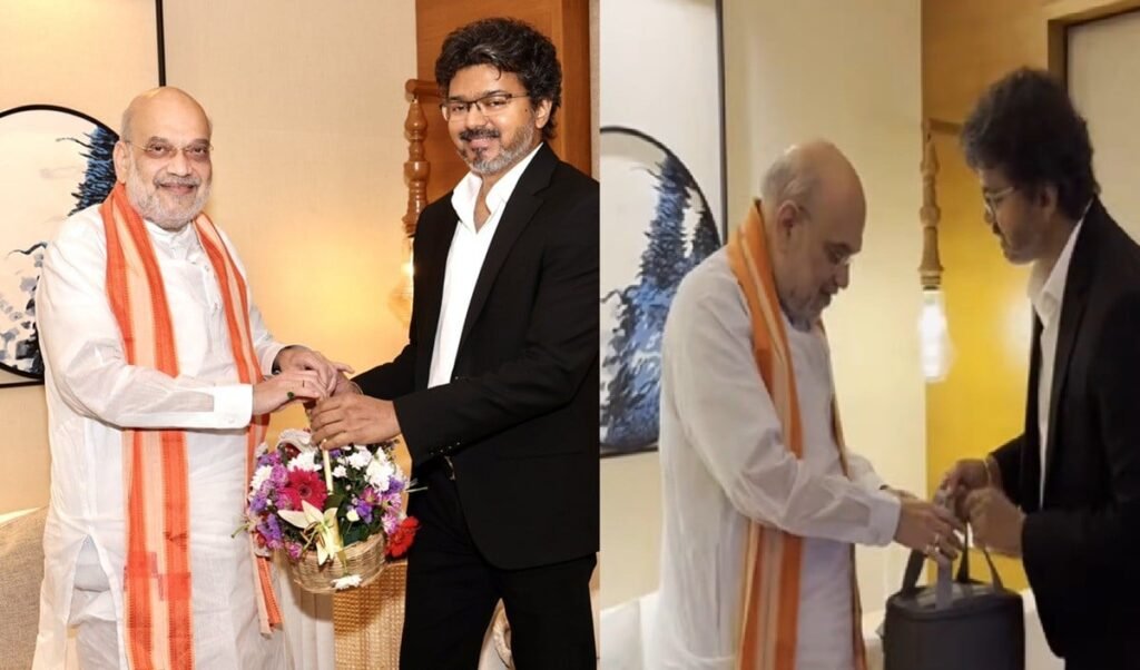 Amit Shah के सामने साउथ के CM ने की 2 बड़ी मांग, बैग देते समय थलापति विजय ने किया क्या इशारा? Amit Shah के सामने साउथ के CM ने की 2 बड़ी मांग, बैग देते समय थलापति विजय ने किया क्या इशारा?