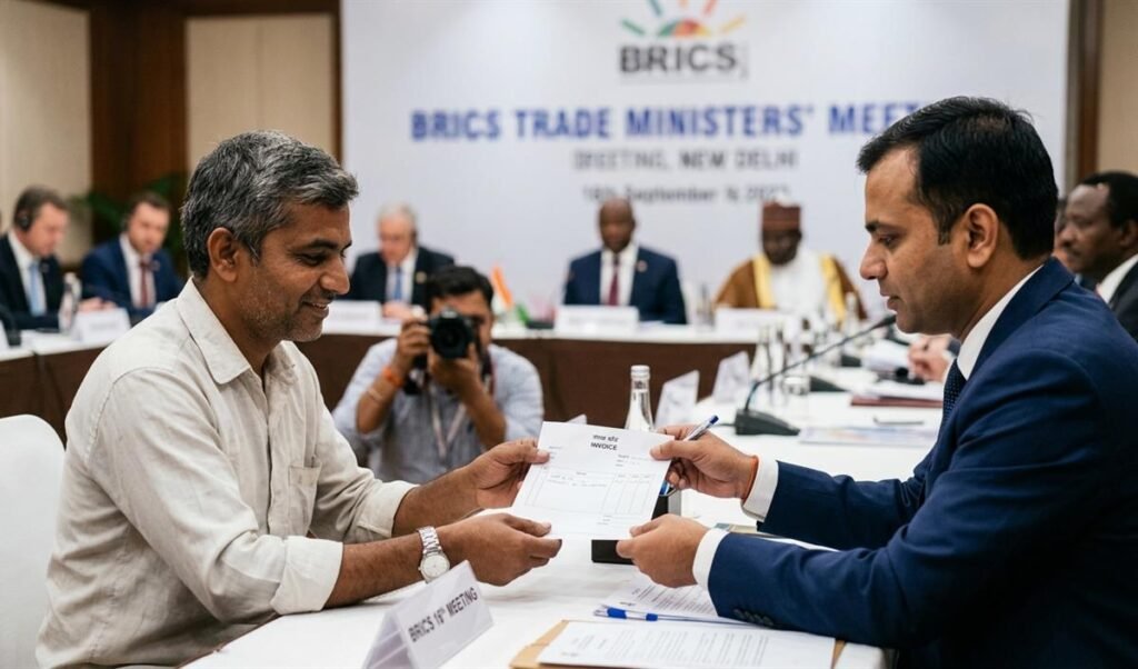 BRICS व्यापार मंत्रियों ने MSME वित्तपोषण सुगम बनाने हेतु इनवॉइस डिस्काउंट पर अध्ययन की दी मंजूरी BRICS व्यापार मंत्रियों ने MSME वित्तपोषण सुगम बनाने हेतु इनवॉइस डिस्काउंट पर अध्ययन की दी मंजूरी