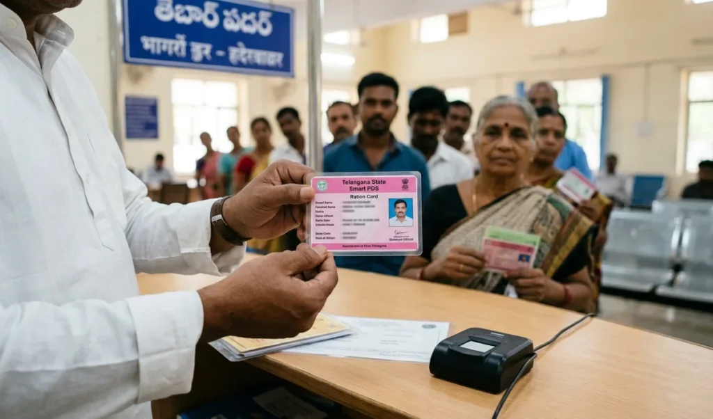 Bandi Sanjay ने Telangana के स्मार्ट राशन कार्ड पर CM रेवंत की तस्वीर का विरोध किया Bandi Sanjay ने Telangana के स्मार्ट राशन कार्ड पर CM रेवंत की तस्वीर का विरोध किया