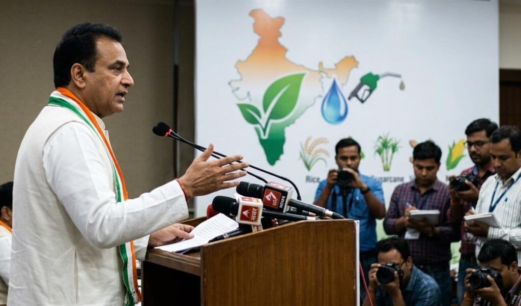 Congress का केंद्र पर हमला, E20 fuel नीति से जल संसाधनों और खाद्य सुरक्षा की अनदेखी का आरोप Congress का केंद्र पर हमला, E20 fuel नीति से जल संसाधनों और खाद्य सुरक्षा की अनदेखी का आरोप