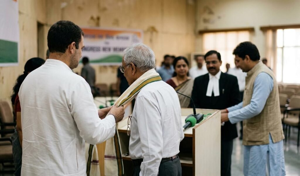 Congress में शामिल हुए 18 प्रमुख लोग, पूर्व IAS, IPS और वकील बने सदस्य Congress में शामिल हुए 18 प्रमुख लोग, पूर्व IAS, IPS और वकील बने सदस्य