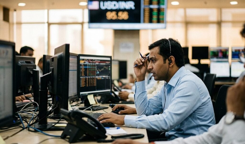 Crude Oil में तेजी और वैश्विक तनाव से रुपया 13 पैसे टूटकर 95.56 प्रति डॉलर पर पहुंचा