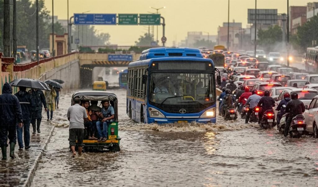 Delhi Rain: जलभराव से थमी दिल्ली की रफ्तार, IMD ने Yellow Alert किया जारी Delhi Rain: जलभराव से थमी दिल्ली की रफ्तार, IMD ने Yellow Alert किया जारी